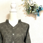 【オーダー】綿レース七分袖ブラウス