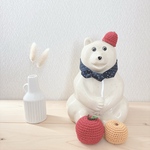 しろくま貯金箱　秋の小物4点セット