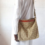 3WAYバッグ（anemone・カーキ）ミナペルホネン生地使用・ハンドメイド