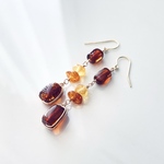 天然琥珀「海の夕日」ピアスorイヤリング