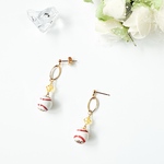 【人気】野球 ボール の ピアス / イヤリング  