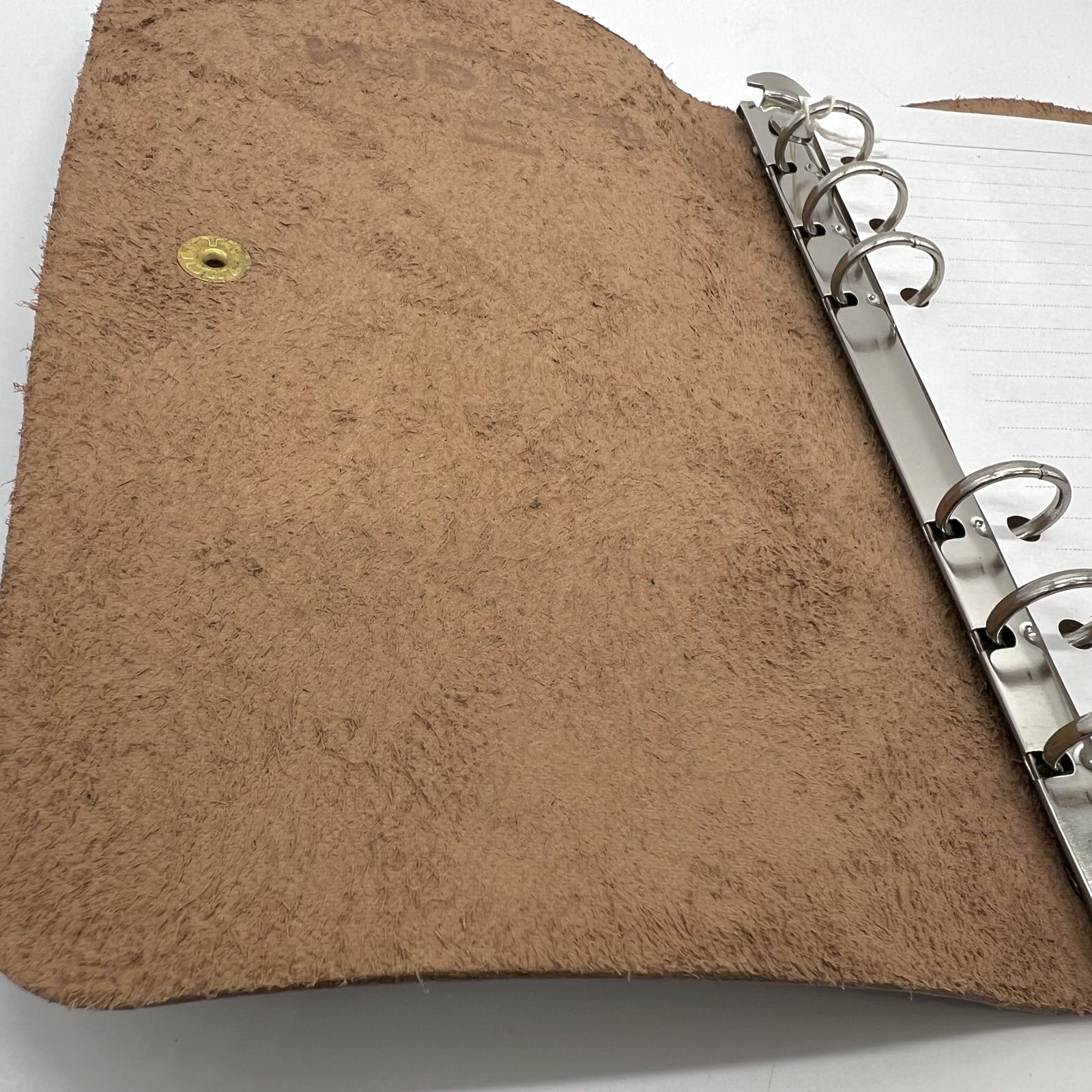 レザーシステム手帳カバー（ハンドメイド／バイブルサイズ／6穴
