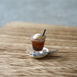 《ミニチュア》コーヒーフロート （お皿＆スプーン付き）