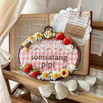 𖤣𖥧𖥣𖡡𖥧𖤣     文字入り＊屋号刺繍枠　𖤣𖥧𖥣𖡡𖥧𖤣   壁掛け刺繍枠　ナチュラル　カントリー　飾れる刺繍枠　お店看板　屋号入り刺繍枠　文字入り刺繍枠　モニターさま　