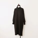 日本製《2025AW》あったか＆洗える♪アクリルウールスムースニットタートルネックロングワンピース