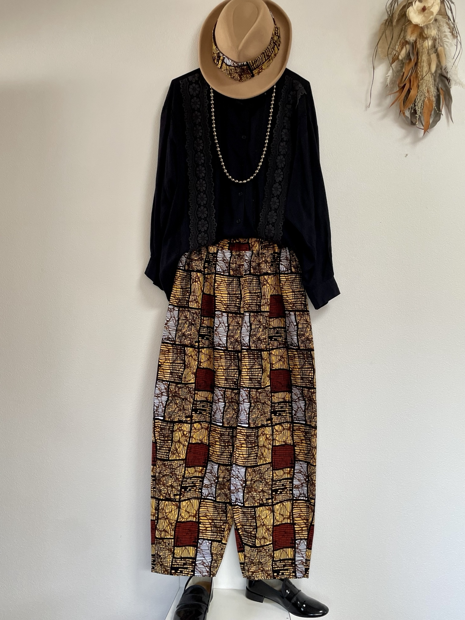 アフリカ布】カッコいいペグパンツ＊バナナの王様＊ - お針こうぼう＊n