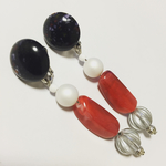 大ぶりパーツイヤリング【no.14】