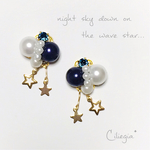 揺れる 星降るピアス＊イヤリング