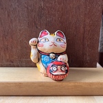 置物「招き猫 だるま」