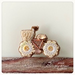 E様専用ページ　Bicycle  〜Coup de Coeur〜ビーズ刺繍ブローチ　