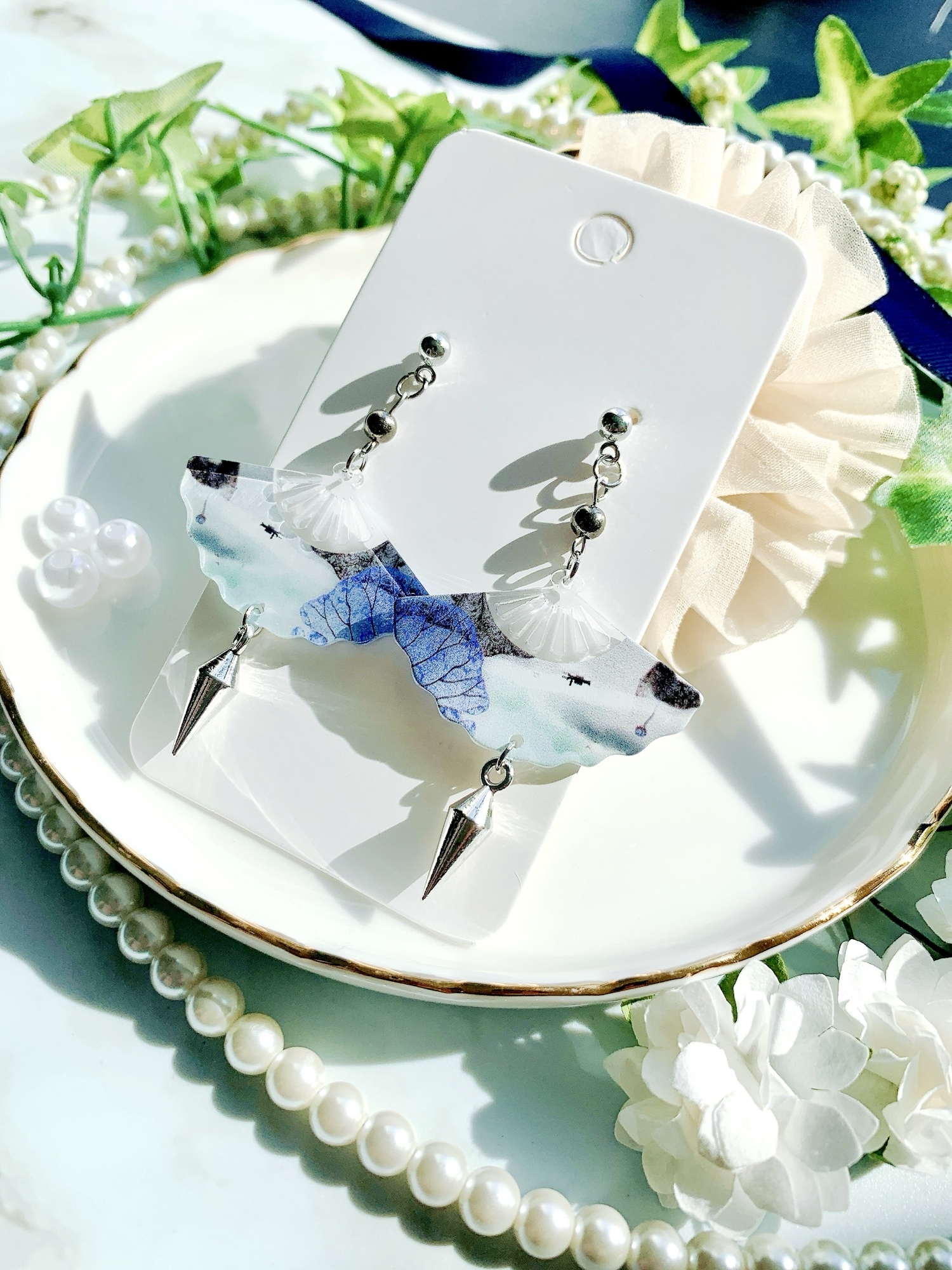 【M】クラゲピアス K16GP】 くらげ ピアスorイヤリング -20240718-8- | pyokotto