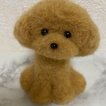 トイプードル  羊毛フェルト 置物　ハンドメイド