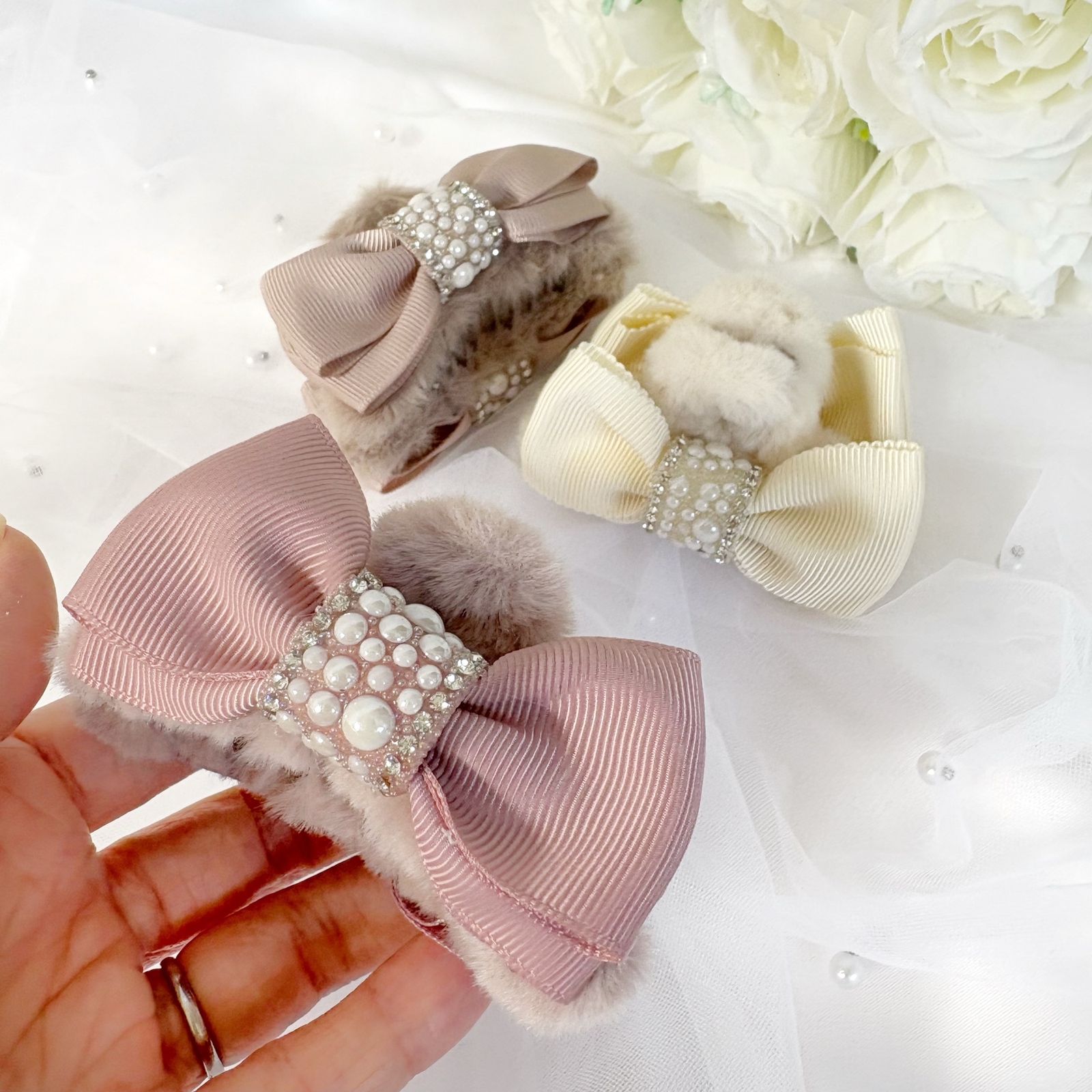 no.2＊ハンドメイド＊パッチンピン＊ヘアピン＊3本セット