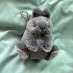 在庫あり　バッグチャームなうさぎ　ぬいぐるみ　ブルー