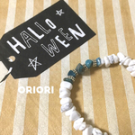 【ハロウィン価格】天然石さざれストレスを鎮めるブレス ハウライト