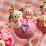 ぎゅぎゅっとなかよしチョコロリポップ🐶🐰💜【パープルハート】