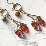 〜夢ガラスリボン🎪💙ピアス/イヤリング〜