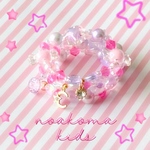 little princess＊ cute magic ♡ キッズブレスレット 3点 セット ＊ 女の子 プレゼント キッズアクセサリー セット 子供 贈り物 誕生日 パープル ピンク ハロウィン