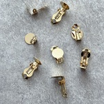 在庫処分〔2ペア〕蝶バネ式　イヤリング　金具　貼り付け　ステンレス