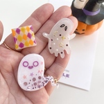 «限定販売»キッズ レジン ハロウィン Halloween ヘアゴム 3つセット A