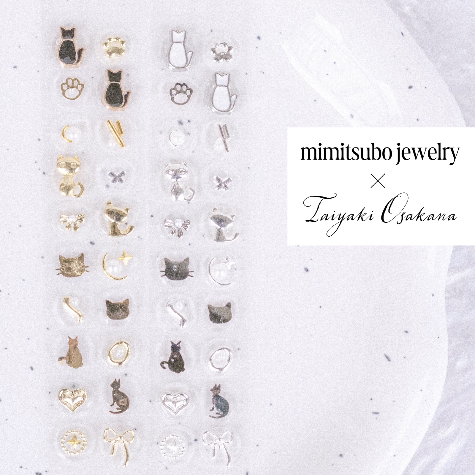 耳つぼジュエリー キャラクター01 レッド ゴールド ブルー