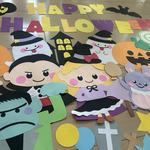 壁面　10月　ハロウィン　「Happy Halloween」