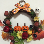 ハロウィンのリース