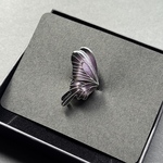 霧光のアゲハチョウ〈amethyst〉（イヤーカフ）