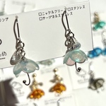 お花のビニール傘 ピアス/イヤリング