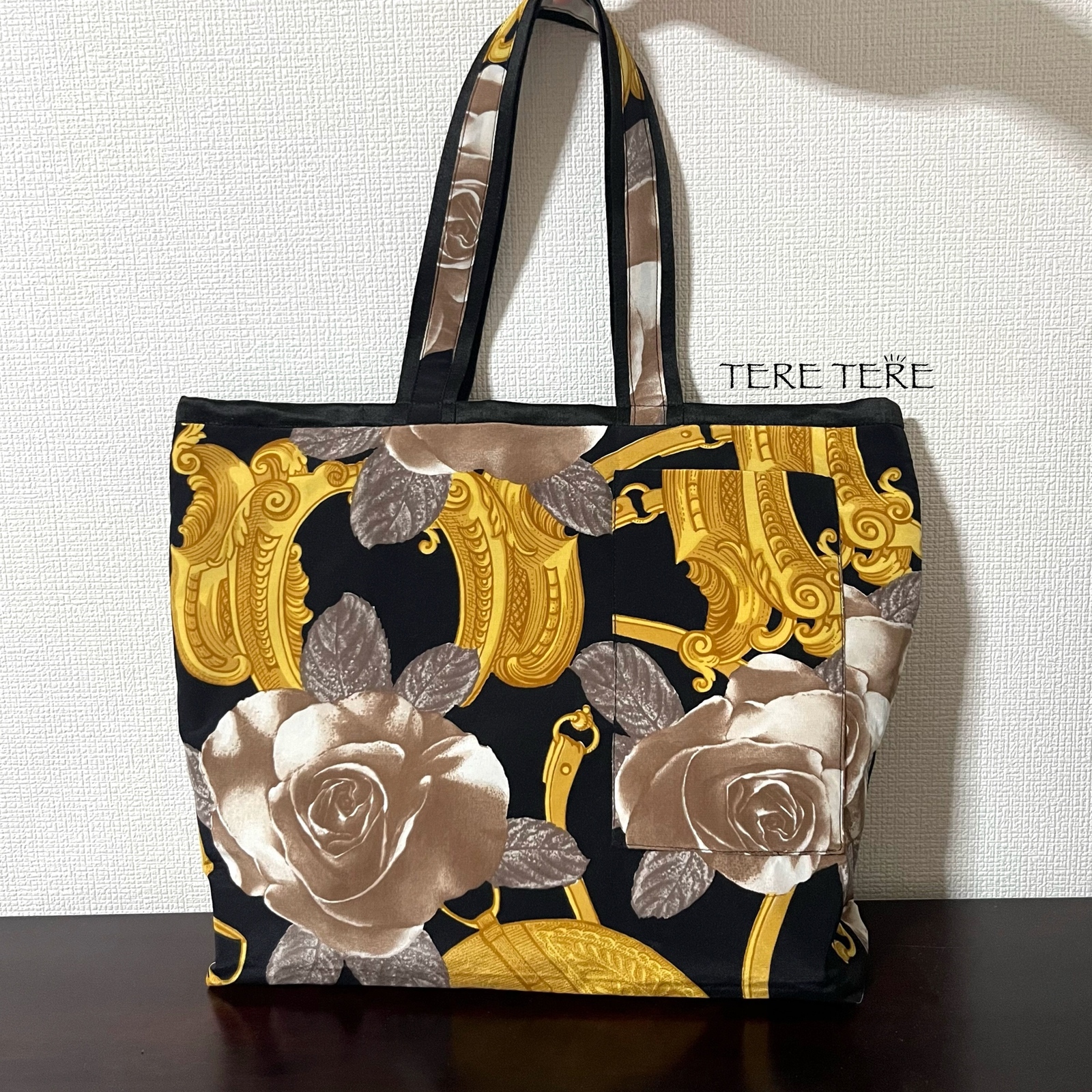 大島紬風亀甲柄トート【送料込み】 - TERE TERE
