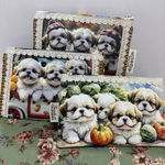 シーズー犬柄の通帳ケース❣️