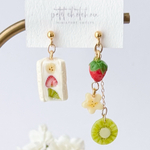 【受注生産】フルーツサンドとフルーツのピアス/イヤリング❁ミニチュア