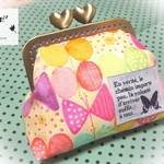 再販＊がま口＊ Ribbon Butterfly＊heart+pink