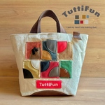 tuttifun＊circle & semicircle canvas bag     A128