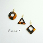 ＊rairai＊全15種♡サービス価格♡秋冬べっ甲イヤリング