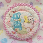 ハローベイビーまんまるポーチ♡ パッチワーク 昭和レトロ レトロアニマル
