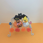オカメハロウィンの仲良しベンチ