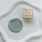 【22mm＊スクエア】切手風 さくらんぼ🍒original head
