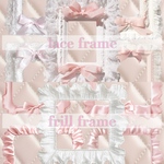 lace frame & frill frame