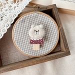  【1点限定】そぽくまクリップ/ドットver.(ぶどう)