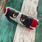 送料込　くるくる丸めてもかわいい　サブバッグ　エコバッグ　ハチワレにゃんこ