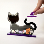 黒猫のハロウィンシャカシャカオブジェ