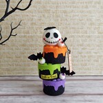 ハロウィンキャンディタワー☆フェルトオブジェ