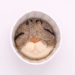 愛猫ヒゲ刺し　マズル型　キジトラ