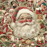 クリスマスレトロシール50枚