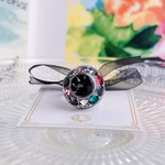 (お揃いネックレスあり)フルリエリング【41】クリアブラック×MIXカラー