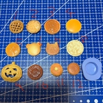 ミニチュアホットケーキ　パン　パンケーキ　スイーツ　フード　チョコレート　粘土　型　シリコンモールド