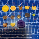 ミニチュアワッフル　スイーツ　ケーキ　お菓子　フード　粘土　型　シリコンモールド