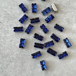 在庫処分〔10個〕縫い付け　ガラス　ラインストーン　サファイヤ