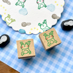 バンザイかえるさん　はんこ　にっこりver